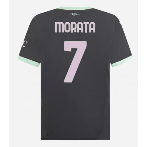 Fotballdrakt Herre AC Milan Alvaro Morata #7 Tredjedrakt 2024-25 Kortermet